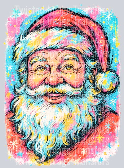 Christmas Santa and Stars