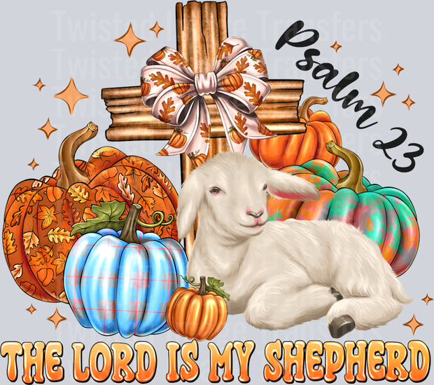 Goat & Pumpkins The Lord is my Shepherd