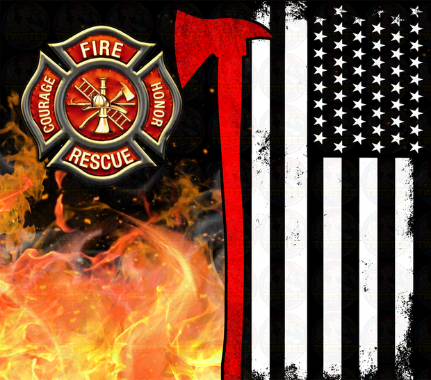 Fire Rescue Flag – Twisted Image Transfers