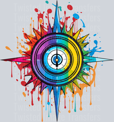 Compass Color Drip