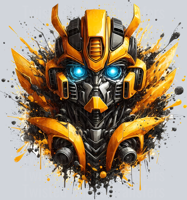 Transformer Yellow Color Drip – Twisted Image Transfers