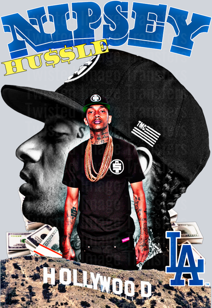 LA Hollywood Nipsey Hussle in Black – Twisted Image Transfers