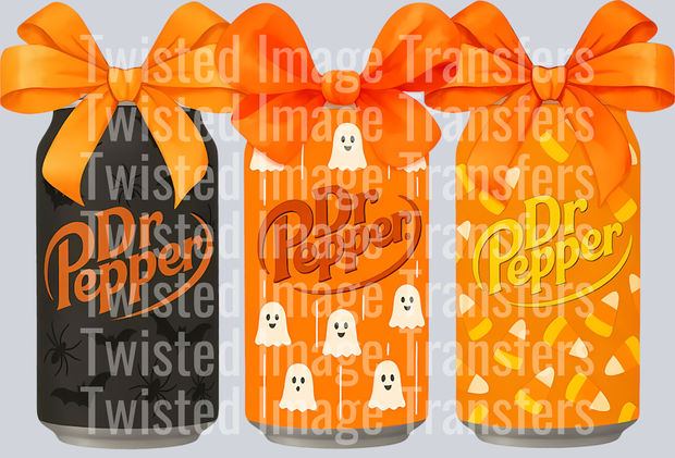 Orange Halloween Sodas