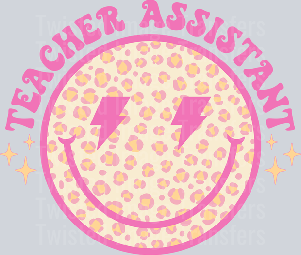 Retro Smiley Teacher Assistant_
