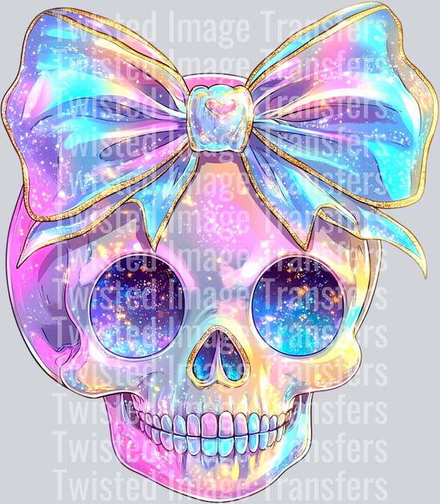 Smiling Iridescent Skull