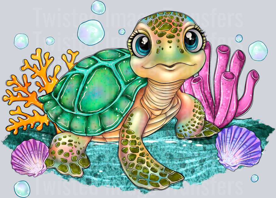 Turtle_ DTF (direct-to-film) Transfer – Twisted Image Transfers