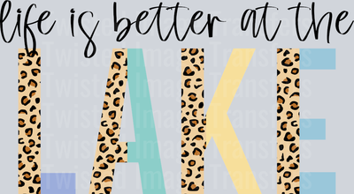 Better at the Lake Leopard blue