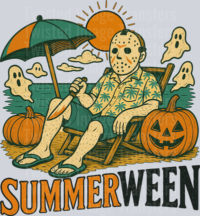 Summerween Masked Man on Beach
