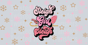 Sleigh Girl Sleigh-Christmas Vibes-Christmas Retro 16oz UV DTF Libby Cup Wrap