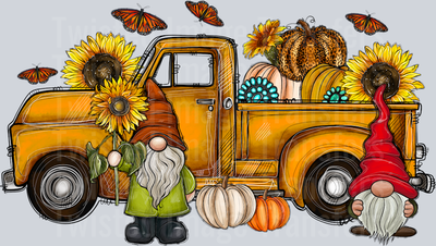 Fall Truck Gnome