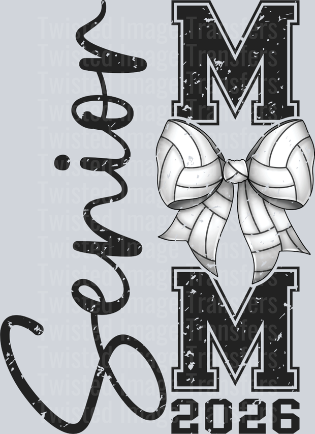 Senior Volleyball 2026 Mom & Bow Retro