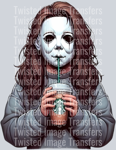 Halloween Coffee Drinker