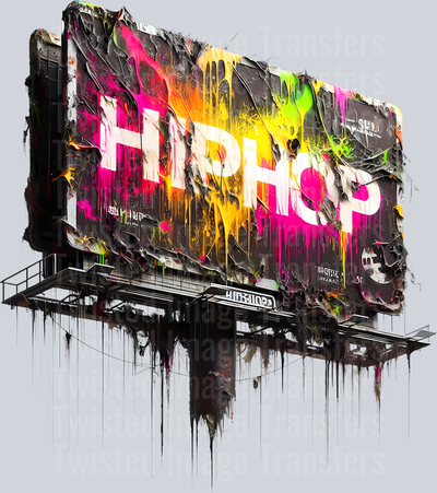 Color Drip Billboard with Hip Hop Ad_