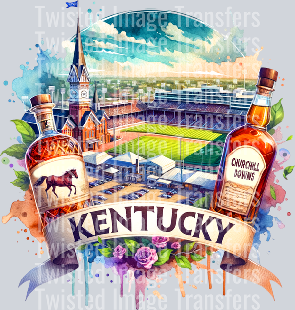 Kentucky Liquor Color Drip DTF (direct-to-film) Transfer – Twisted ...