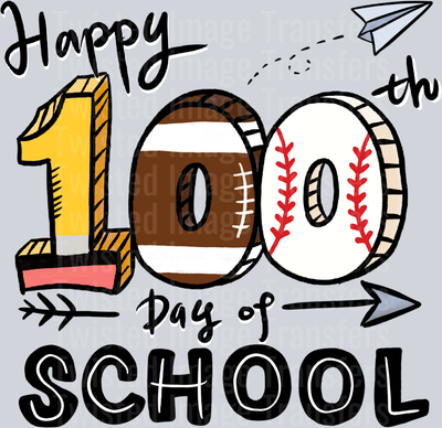 100 Days of School Football