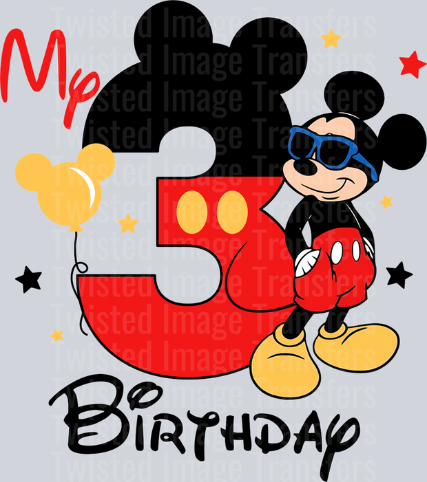 Mickey My 3 Birthday