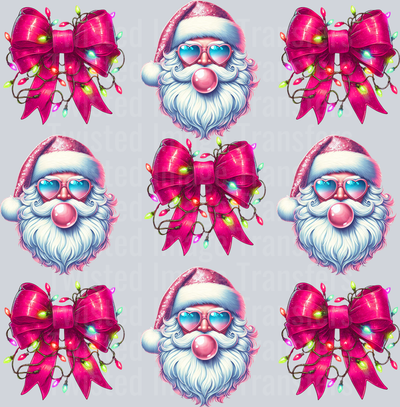 Santa Claus Coquette Bows With Lights