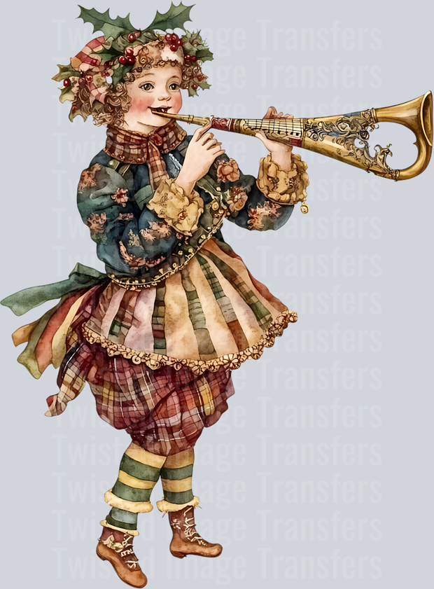 12 Days of Christmas With Gold Pipe Horn