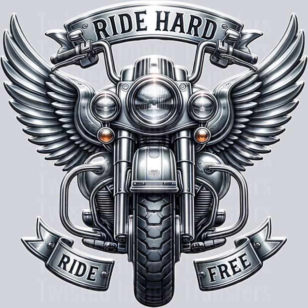 Ride Hard Ride Free DTF (direct-to-film) Transfer – Twisted Image Transfers