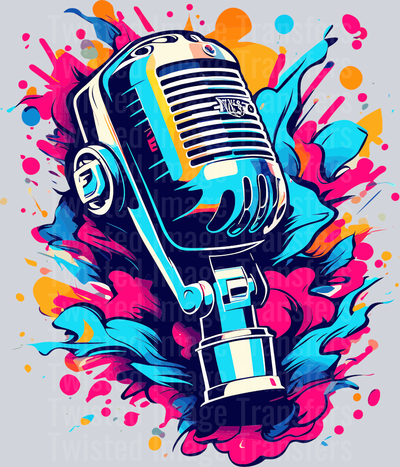 Microphone Color Drip