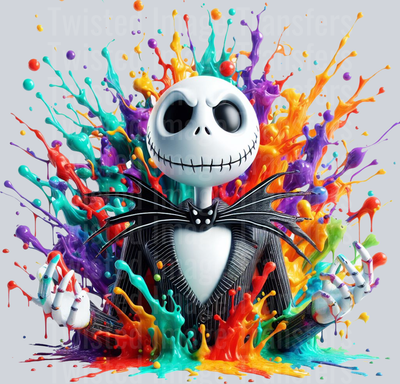 Color Drip Jack Skellington Colors