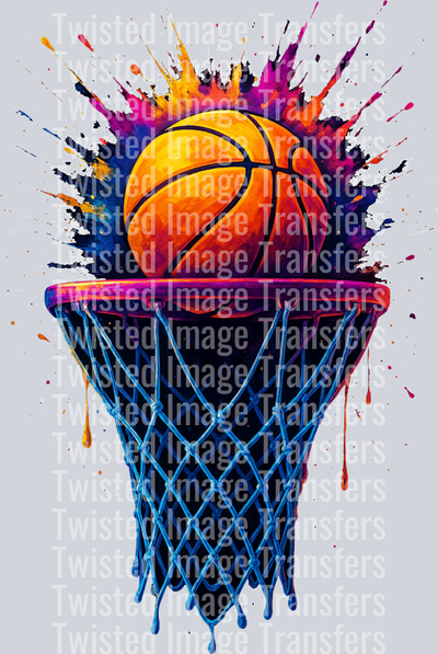 Drip Basketball in Blue Hoop