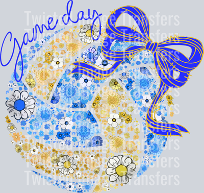 Game Day in Blue Floral Ball