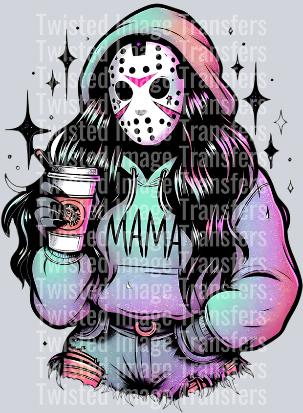 Masked Mama in Hoodie