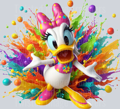 Daisy Duck Color Drip