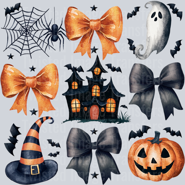 Haunted House With Bow Coquette Halloween