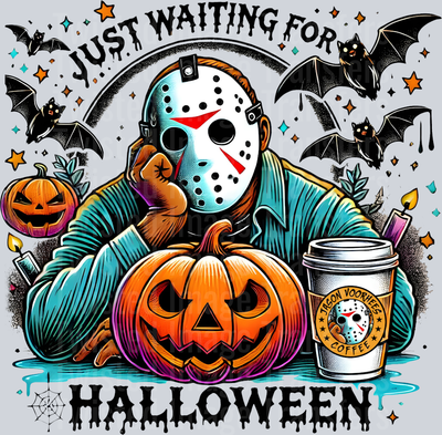 Man in Mask Just Waiting for Halloween