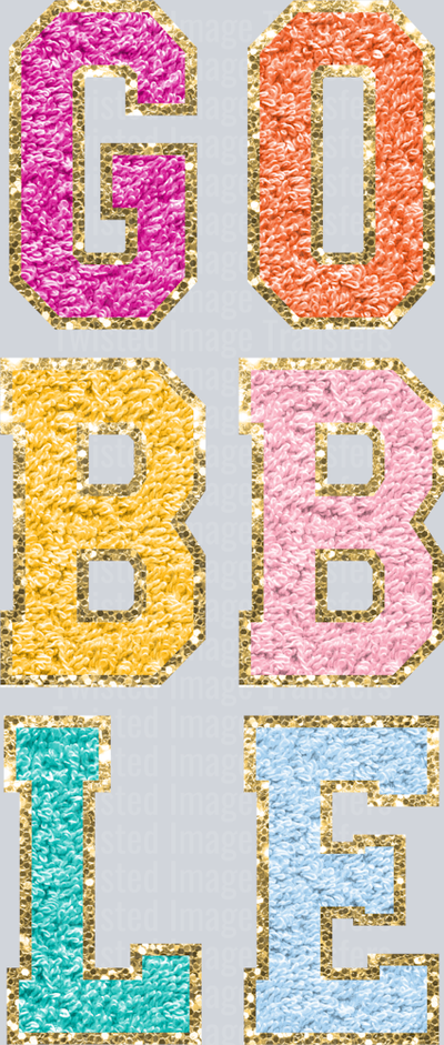 Stacked Letters Gobble