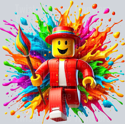 Roblox in Red Suit Color Drip
