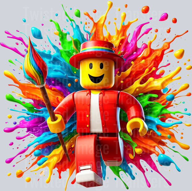Roblox in Red Suit Color Drip