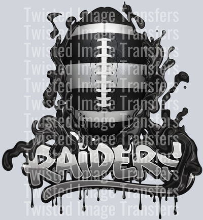 Fire Football Raiders Color Drip
