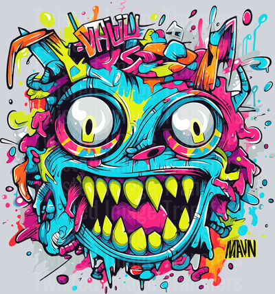 Silly Monster Multi Color Drip