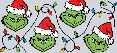Four G Man Faces With Lights