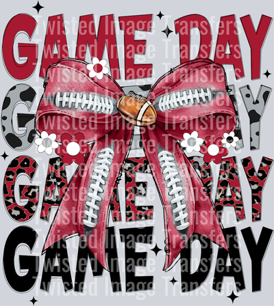 Stacked Game Day Flowers and Bow