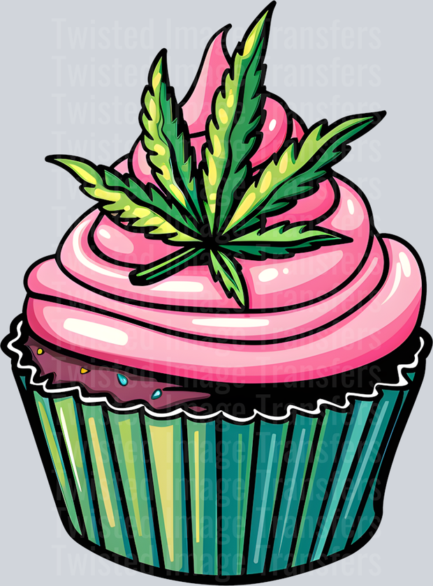 Marijuana Munchie With Pink Icing