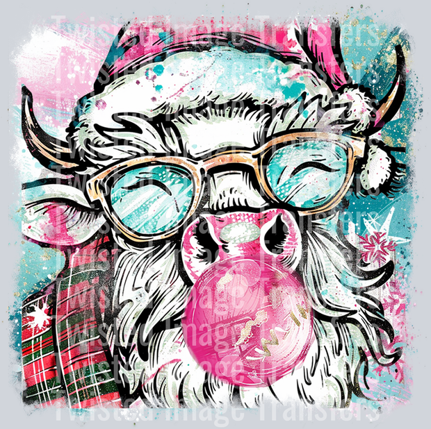 Christmas Highland Cow