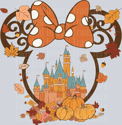 Vintage Minnie Fall Disney Magic Kingdom