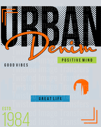 Urban Denim Good Vibes 1984 Street Wear
