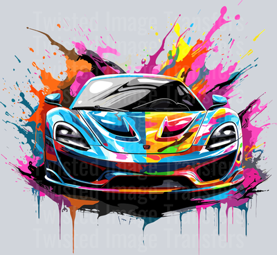 Sports Car Color Drip