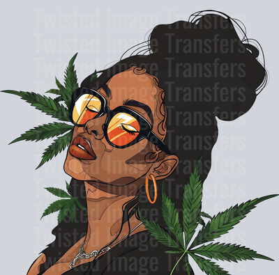 Burnout Girl  With Weed Embellishment 1
