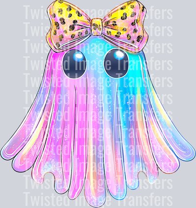 Iridescent Ghost & Printed Bow