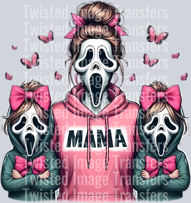 Halloween Mama & Two Girls