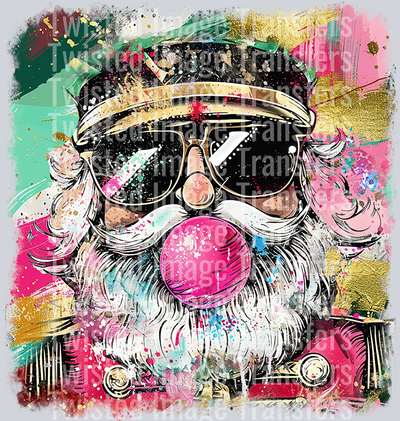 Distressed Santa Chewing Gum