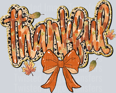 Thankful Cheetah Print & Bow