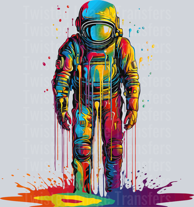 Color Drip Astronaut Standing