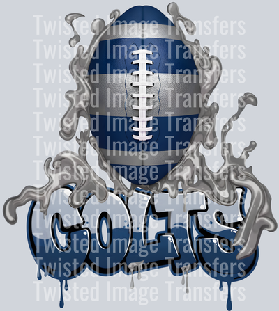 Color Drip Football Colts